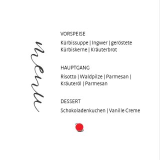 09 Menu 30. September
